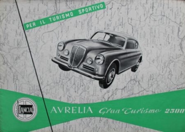 Lancia Aurelia Gran Turismo 2500 Modelprogram 1956 Carbrochure (3135)